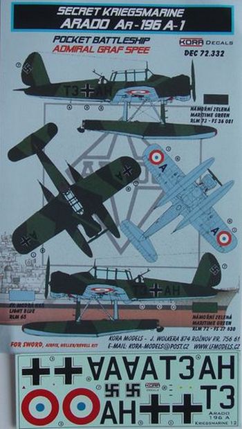 Kora KORD72332 1:72 Arado Ar-196A-1