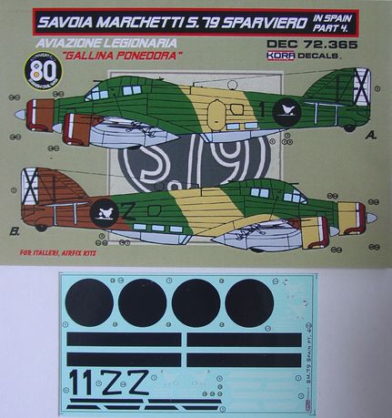 Kora KORD72365 1:72 Savoia-Marchetti SM.79 Sparviero in Spain Vol.4