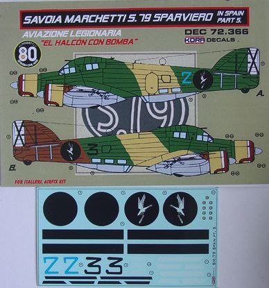 Kora KORD72366 1:72 Savoia-Marchetti SM.79 Sparviero in Spain Vol.5