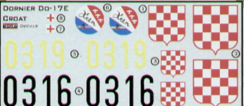 Kora KORD7244 1:72 Dornier Do-17E Croatian Air Force