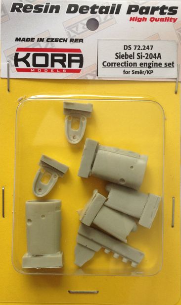 Kora KORDS72247 1:72 Siebel Si-204A-1 correct engine set
