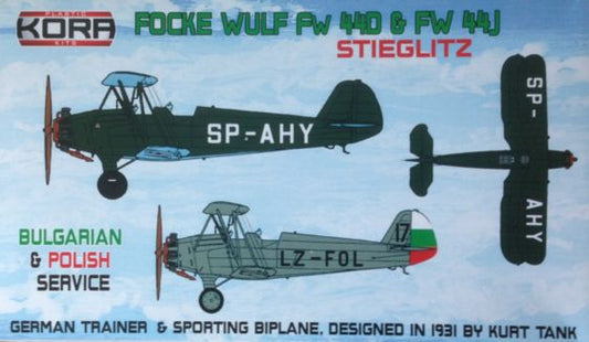 Kora KPK72069 Focke-Wulf Fw-44D/J Bulgarian & Polish Service 1:72