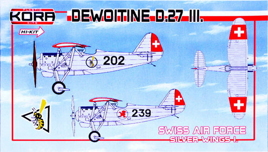 Kora KPK72078 1:72 Dewoitine D.27 III