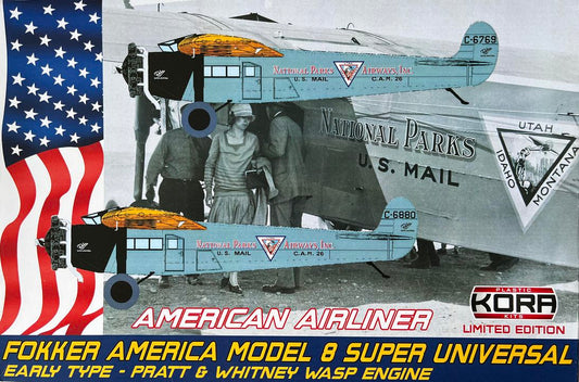 Kora KPK72190 Fokker America Model 8 Super Universal 1:72