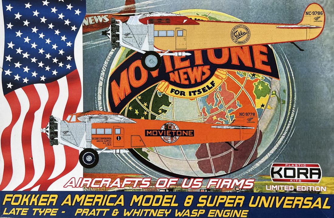 Kora KPK72192 1:72 Fokker America Model 8 Super Universal