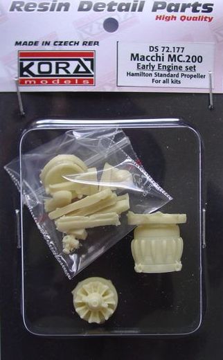 Kora KORS72177 1:72 Macchi C.200 Early Engine set Hamilton standard propeller