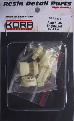 Kora KORS72236 1:72 Avro 504N Engine set