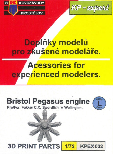 Kovozavody Prostejov KPEX7232 1:72 Fokker C.X Pegasus engine