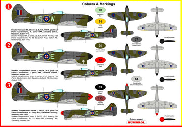 Kovozavody Prostejov KPM72220 1:72 Hawker Tempest Mk.V "Clostermann"