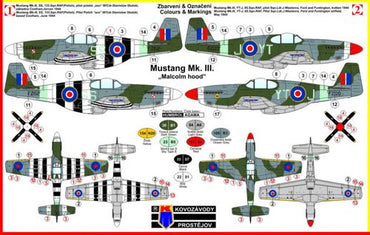 Kovozavody Prostejov KPM7232 1:72 Mustang Mk.III 'Malcolm hood', RAF