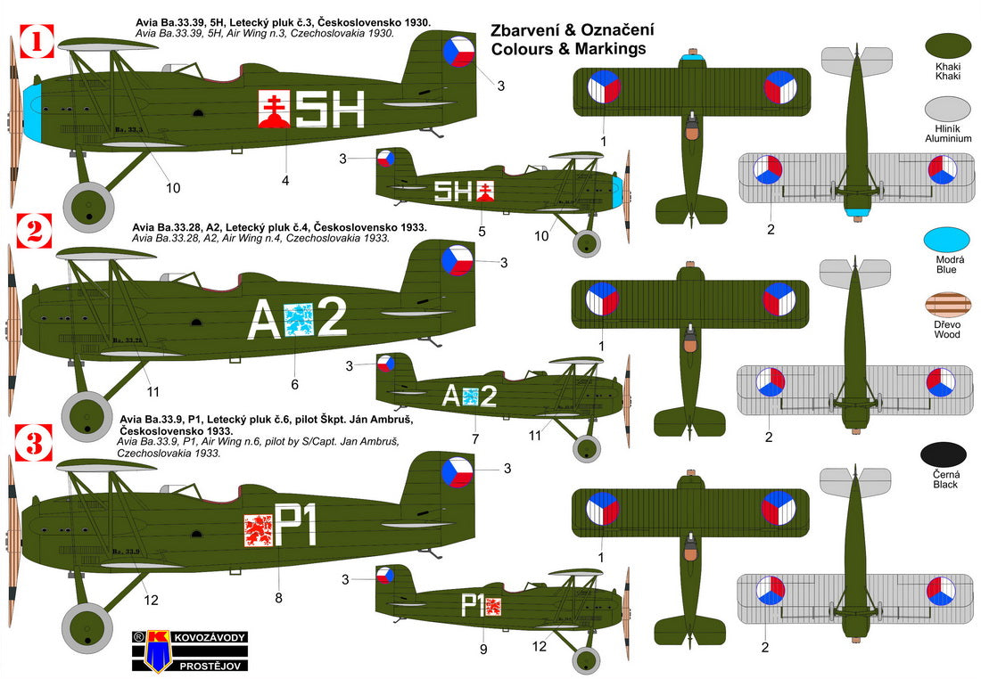 Kovozavody Prostejov KPM72352 1:72 Avia Ba.33 'Czechoslovak AF'