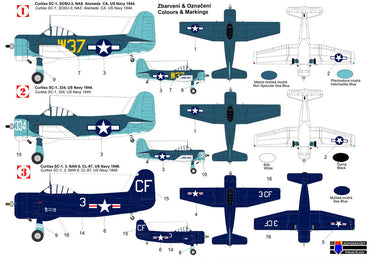 Kovozavody Prostejov KPM72376 1:72 Curtiss SC-1 Seahawk with wheels