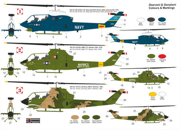 KP KPM72378 Bell AH-1G Huey Cobra Late Re-Box New Canopy 1:72