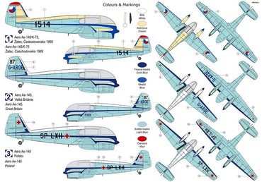 Kovozavody Prostejov KPM72434 1:72 Aero Ae-145 Special Markings