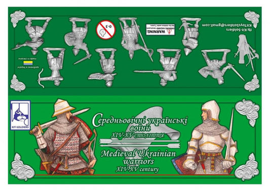 Kit-Soldiers KS32012 1:32 Medieval Ukrainian warriors, XIV-XV century