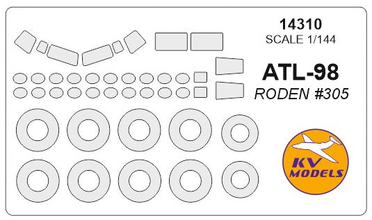 KV Models KV14310 Carvair ATL-98 Canopy & Wheel Masks 1:144
