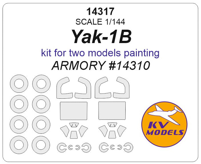 KV Models KV14317 1:144 Yakovlev Yak-1B