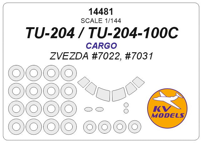 KV Models KV14481 1:144 Tupolev Tu-204-100C