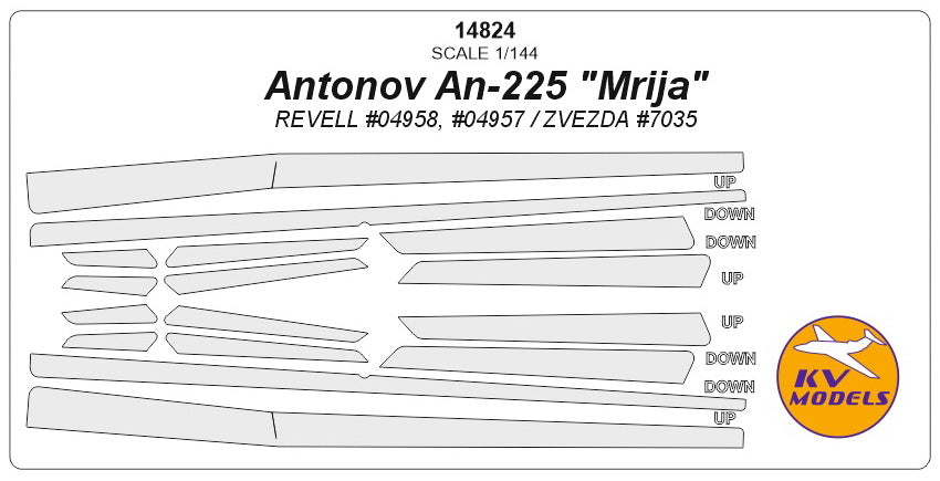 KV Models KV14824 1:144 Antonov An-225 Mrija