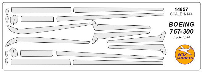 KV Models KV14857 1:144 Boeing 767-300