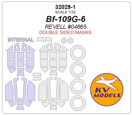 KV Models KV32030-1 1:32 Messerschmitt Bf-109G-6 + masks for wheels