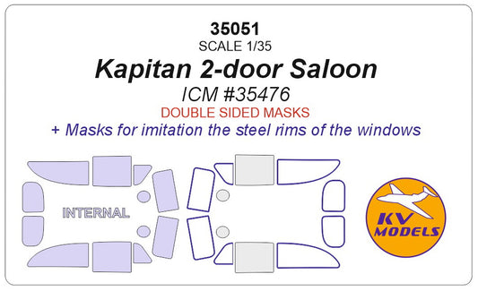 KV Models KV35051 1:35 Kapitan Saloon 2 door version