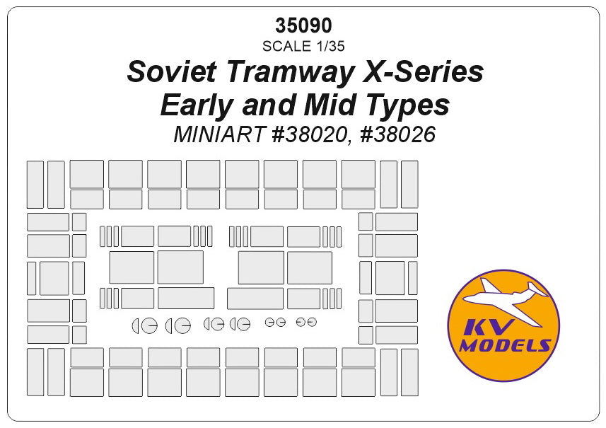 KV Models KV35090 1:35 Soviet Tramway X-Series Early and Mid Types
