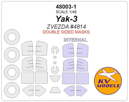 KV Models KV48003-1 1:48 Yakovlev Yak-3