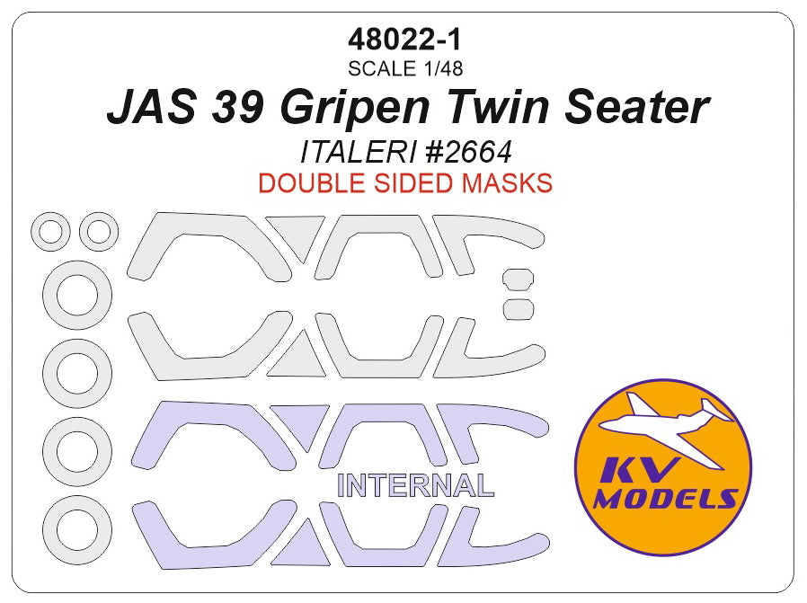 KV Models KV48022-1 1:48 Saab JAS-39B Gripen Twin Seater