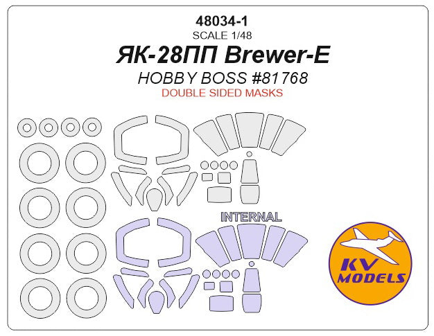 KV Models KV48034-1 1:48 Yakovlev Yak-28PP