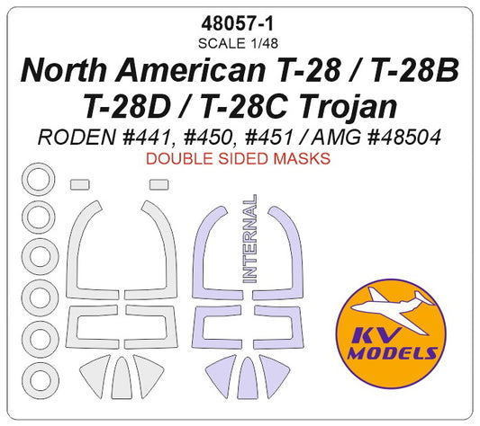 KV Models KV48057-1 1:48 North-American T-28 Trojan