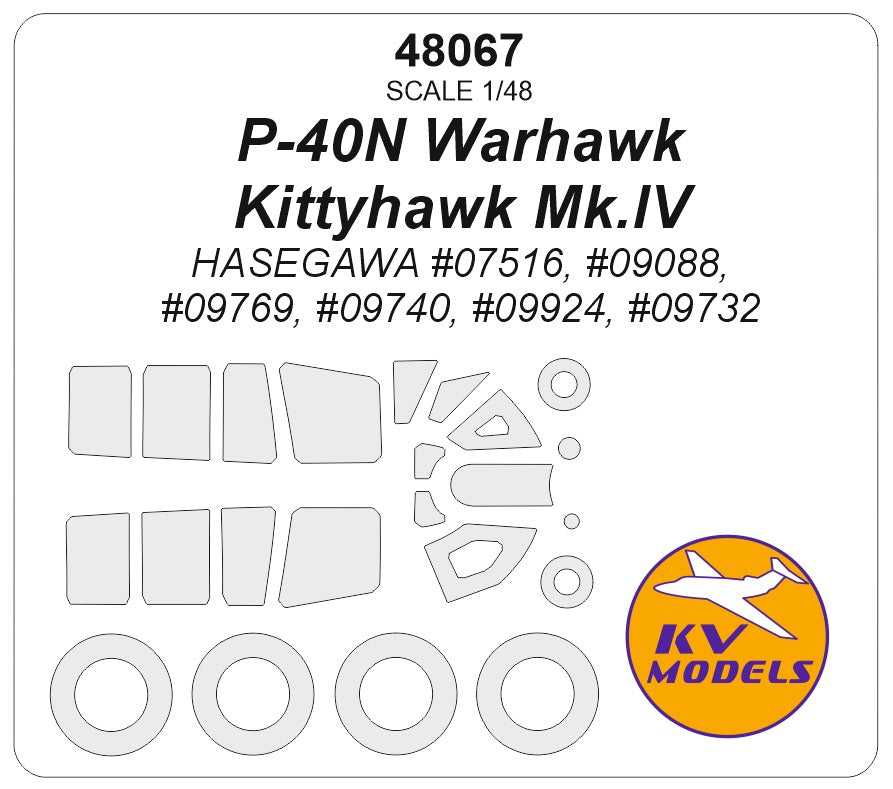 KV Models KV48067 1:48 Curtiss P-40N Warhawk / Kittyhawk Mk.IV