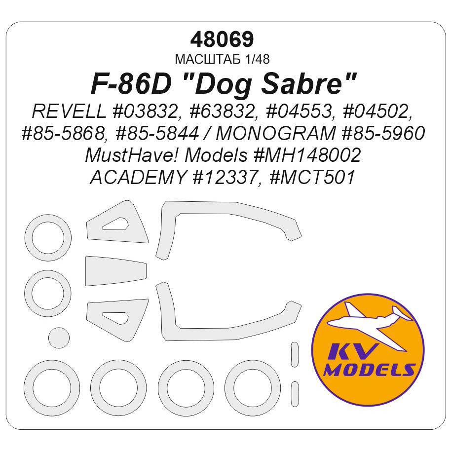 KV Models KV48069 1:48 North-American F-86D "Dog Sabre"