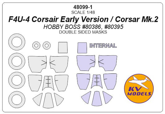 KV Models KV48099-1 1:48 Vought F4U-4 Corsair Early Version / Corsar Mk.2