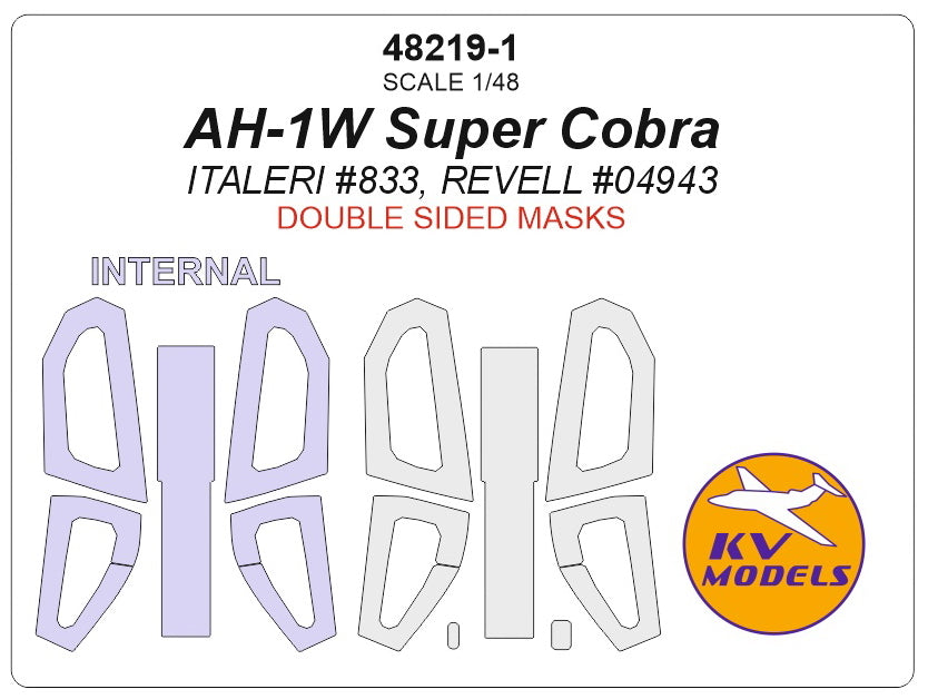 KV Models KV48219-1 1:48 Bell AH-1W Super Cobra + masks for wheels