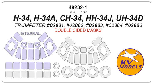 KV Models KV48232-1 1:48 Sikorsky H-34, H-34A, CH-34, HH-34J, UH-34D