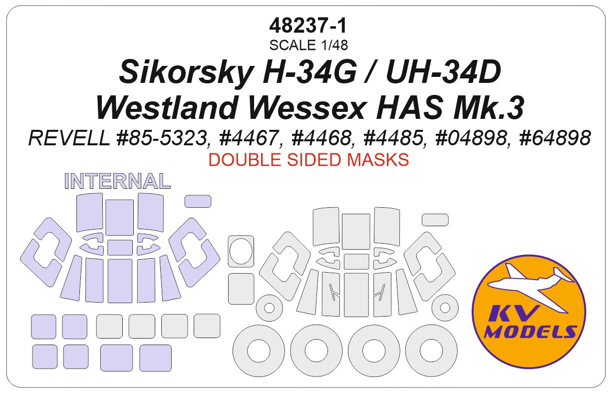KV Models KV48237-1 1:48 Sikorsky H-34G / UH-34D / Westland Wessex HAS Mk.3