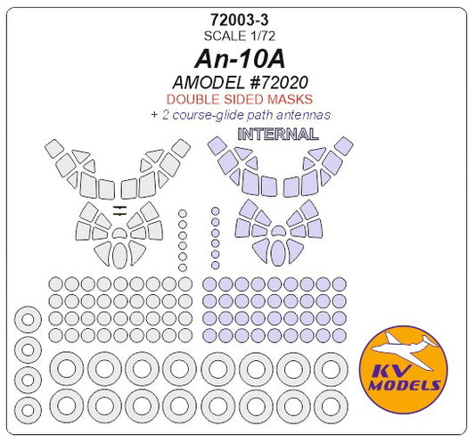 KV Models KV72003-3 1:72 Antonov An-10A