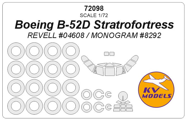 KV Models KV72098 1:72 Boeing B-52D Stratrofortress
