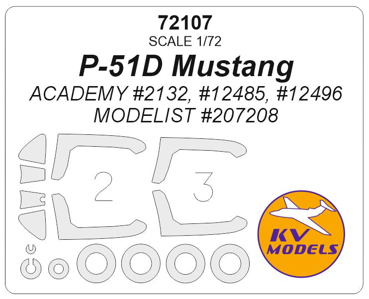 KV Models KV72107 1:72 North-American P-51D Mustang