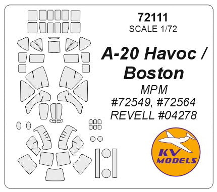 KV Models KV72111 1:72 Douglas A-20J/Mk.V Boston