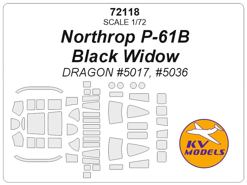 KV Models KV72118 1:72 Northrop P-61B Black Widow