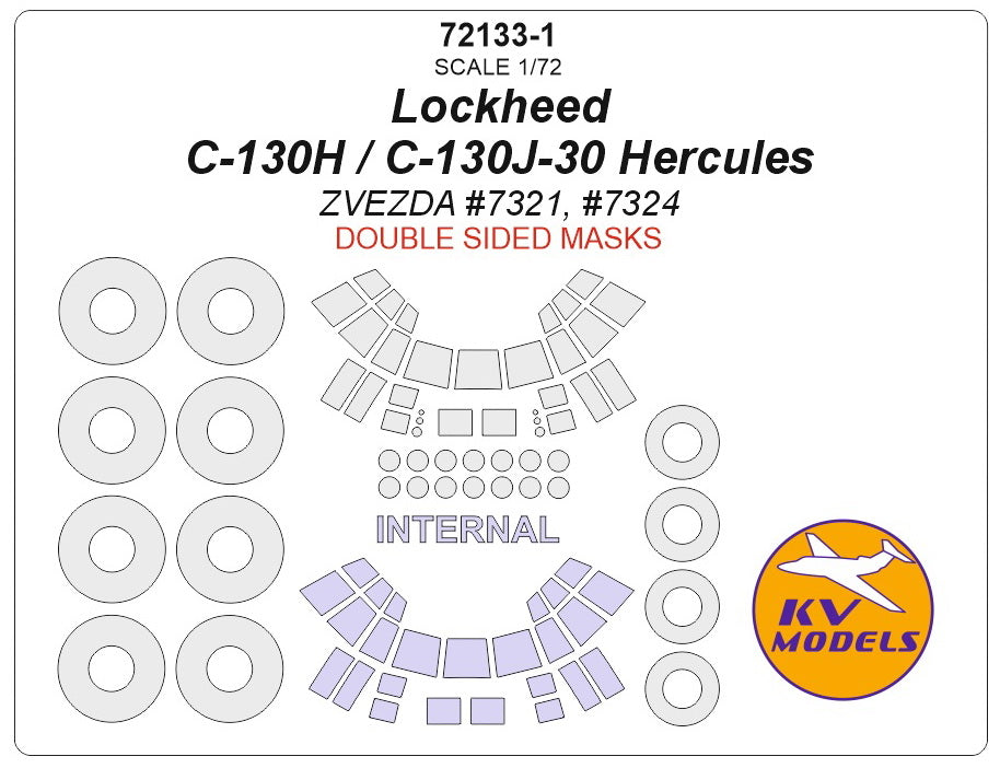 KV Models KV72133-1 1:72 Lockheed C-130H Hercules