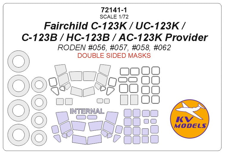 KV Models KV72141-1 1:72 Fairchild C-123 Provider