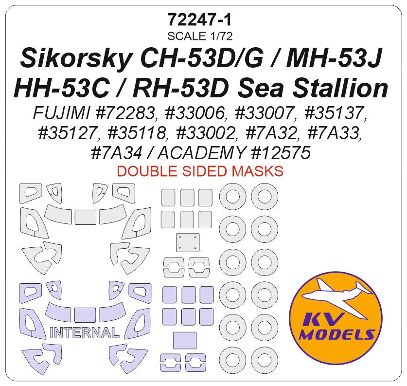 KV Models KV72247-1 CH-53D/G/MH-53J/HH-53C/RH-53D Sea Stallion 1:72