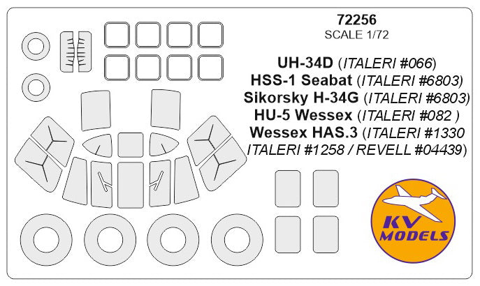KV Models KV72256 1:72 Sikorsky UH-34D