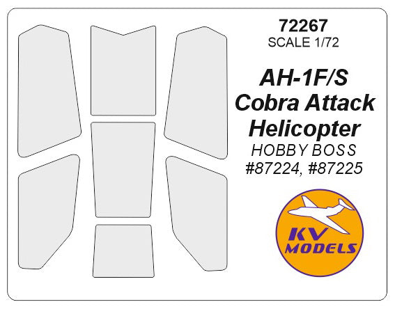 KV Models KV72267 1:72 Bell AH-1F/S Cobra Attack Helicopter