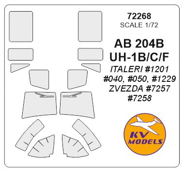 KV Models KV72268 1:72 Bell AB.204B / UH-1B/C/F