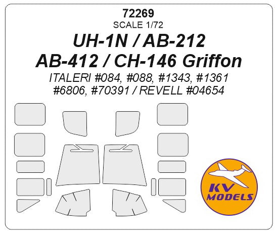 KV Models KV72269 1:72 Bell UH-1N / AB-212 / AB-412 / CH-146 Griffon