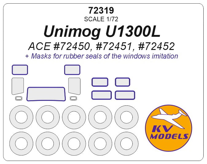 KV Models KV72319 1:72 Unimog U1300L